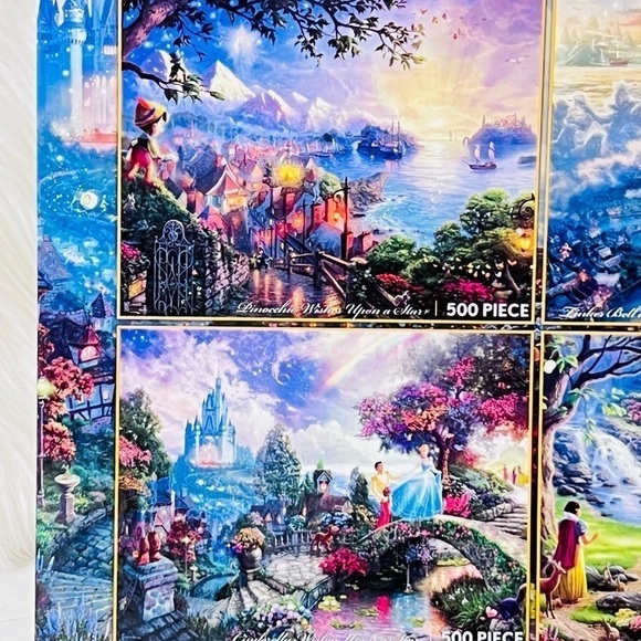 DISNEY Thomas Kinkade 4 in 1 Puzzle Set - Picture 3 of 9